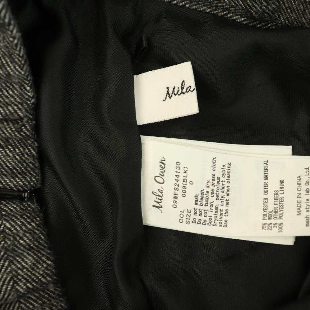 【中古】ミラオーウェン Mila Owen 24AW ツイードセミフレアスカート ロング 0 グレー /MY ■OS レディース 【ベクトル 古着】 260319 auc-vector-20806883 ブランド古着の買取販売ベクトル サンプル画像3
