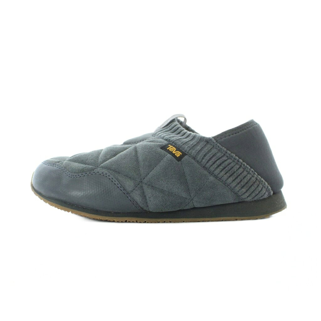 【中古】テバ Teva EMBER MOC SHEARLING エンバーモック スリッポン スエードレザー 本革 26cm グレー キルティング リブニット履き口 /RI ■OS メンズ 【ベクトル 古着】 260323