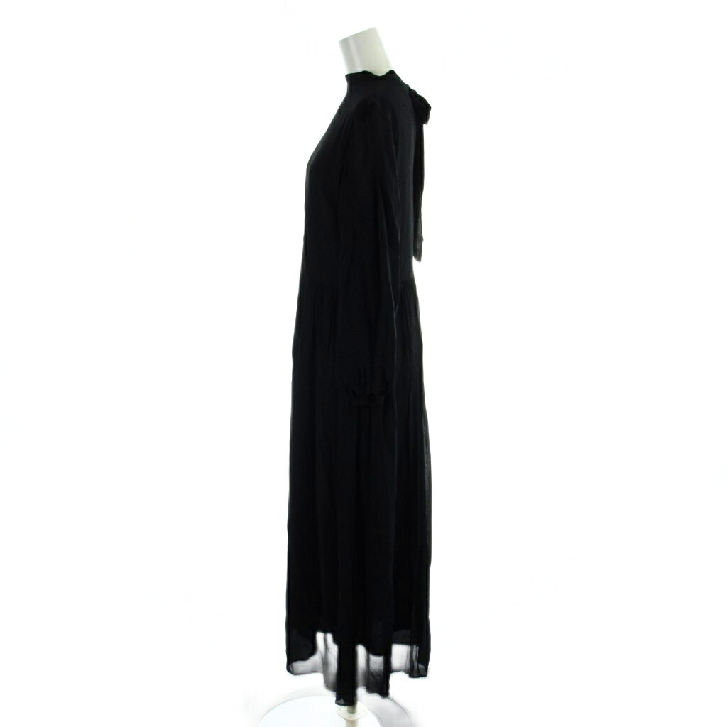 【中古】ミラオーウェン Mila Owen ハイネックサイドギャザーワンピース 0 黒 ブラック 長袖 ロング丈 /AB ■OS レディース 【ベクトル 古着】 260325 auc-vector-20823622 ブランド古着の買取販売ベクトル サンプル画像2