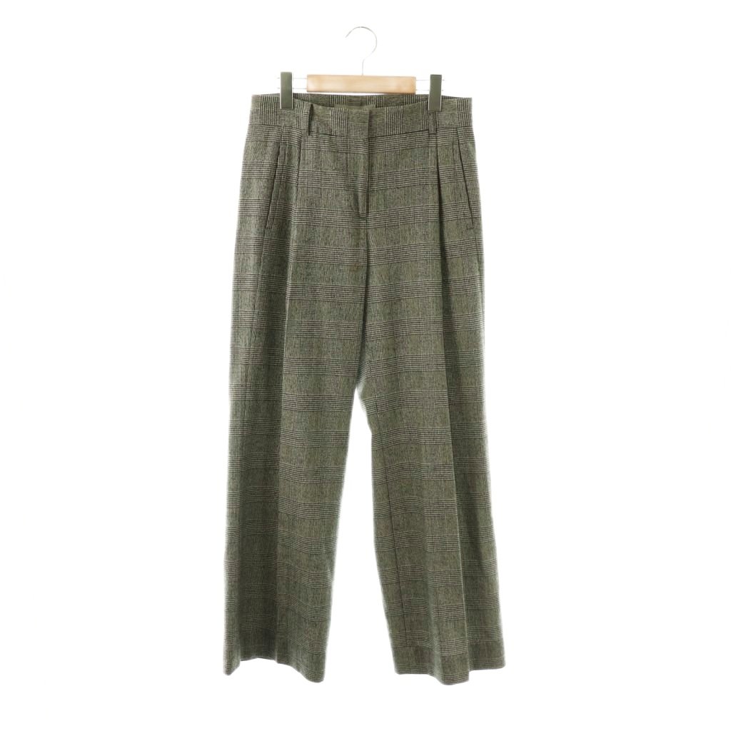 【中古】セオリーリュクス theory luxe RAE GLEN WOOL パンツ ワイド グレンチェック 38 グレー /HK ■OS レディース 【ベクトル 古着】 260323 auc-vector-20806345 ブランド古着の買取販売ベクトル パッケージ画像