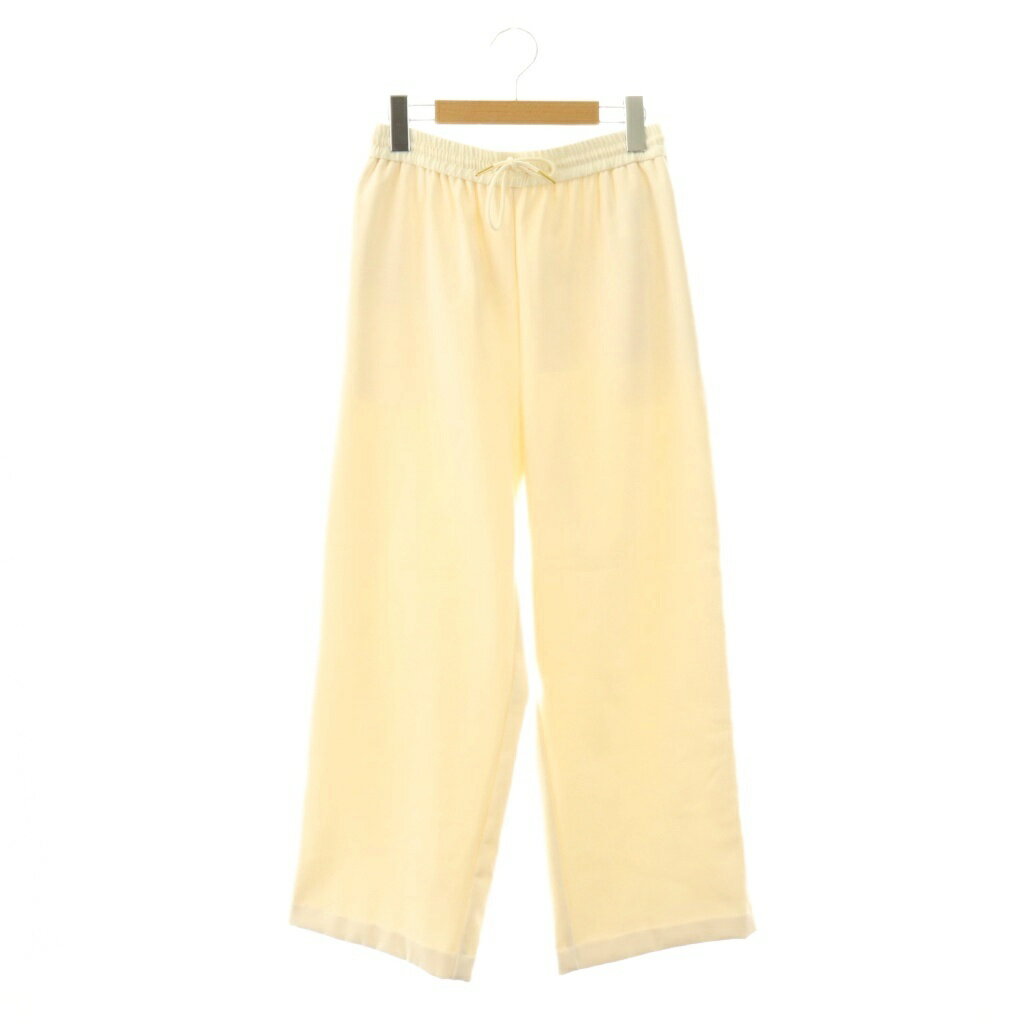 Cropped Pants - 【中古】コラージュ ガリャルダガランテ COLLAGE GALLARDAGALANTE 裏起毛ボンディングイージーパンツ F アイボリー /SS ■OS レディース 【ベクトル 古着】 260327