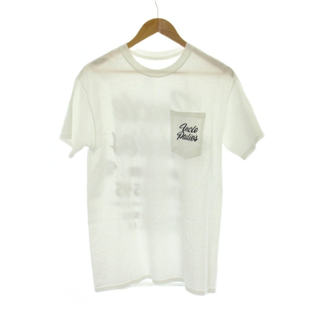 【中古】アンクルポーリーズ uncle paulie POCKET T-SH Tシャツ LAppartement取り扱い M 白 ホワイト 半袖 ラウンドネック 胸ポケット /AG ■OS ■SH レディース 【ベクトル 古着】 260406