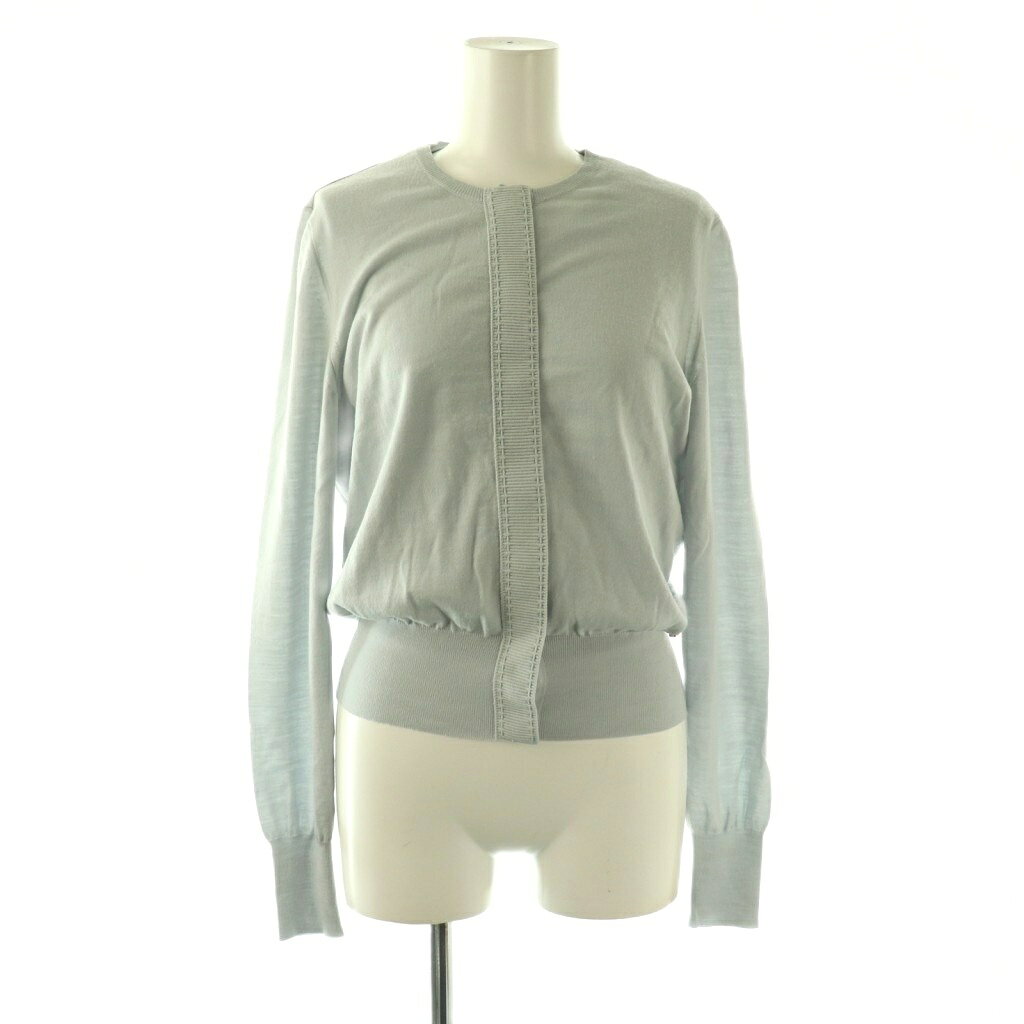 Ensembles - 【中古】サルヴァトーレフェラガモ Salvatore Ferragamo アンサンブル ニット カーディガン ノースリーブ M ライトグレー /ES ■OS レディース 【ベクトル 古着】 260414