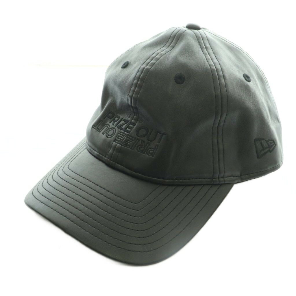 乐天商城 - 【中古】ニューエラ NEW ERA × MAISON SPECIAL コラボレーション プライズ アウト ロゴ ヴィーガン レザー キャップ Collaboration PRIZE OUT Logo Vegan Leather Cap 帽子 黒 ブラック /SS ■OS メンズ レディース 【ベクトル 古着】 260409