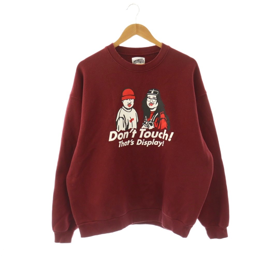 中古 フリークスストア FREAKS STORE ×宮戸フィルムMF DISPLAY SWT CNスウェット トレーナー プルオーバー M ボルドー /CX OS AD メンズ ベクトル 古着 260409