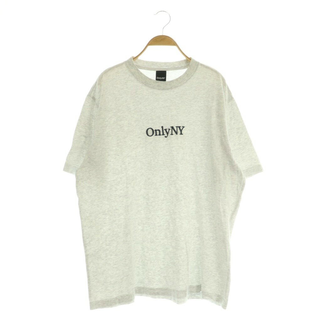 【中古】オンリーニューヨーク Only NY ロゴ刺繍Tシャツ 半袖 L ライトグレー /MY ■OS ■AD メンズ 【ベクトル 古着】 260414