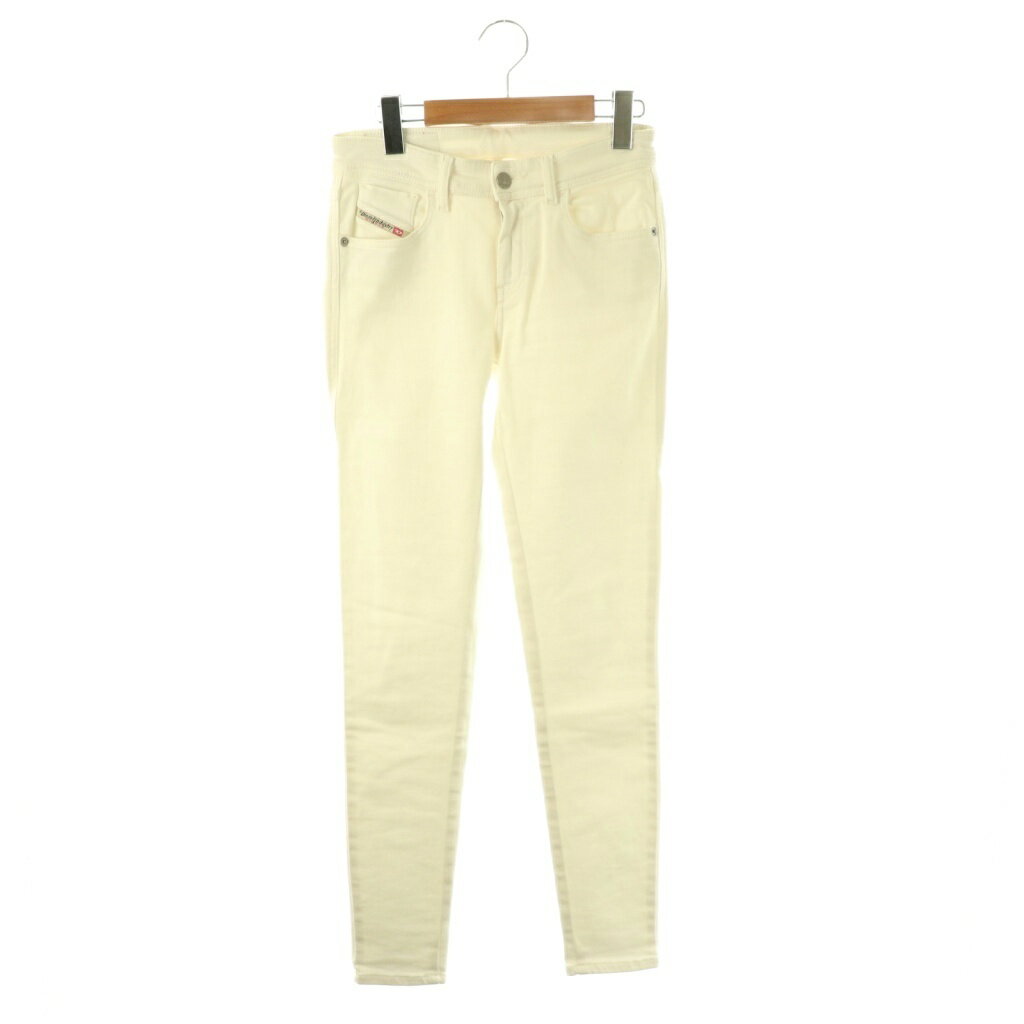 [중고] 디젤 DIESEL SLANDY 스키니 데님 팬츠 청바지 W25 화이트 A04108 / DF ■ OS 여성 [벡터 헌 옷] 260403