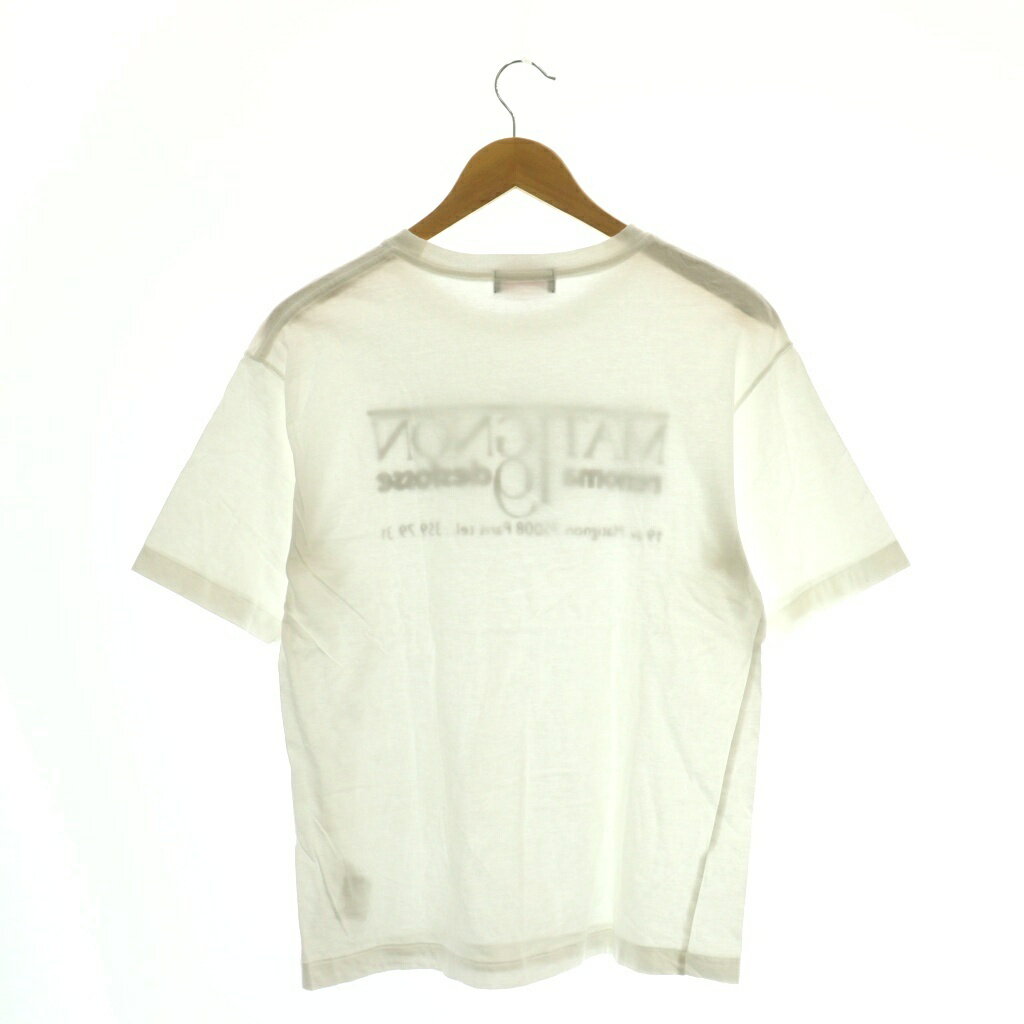 【中古】クチュールドアダム Couture D'Adam × renoma PARIS マティニョン Matingnon 19 Tシャツ カットソー 半袖 Deuxieme Classe取り扱い 38 白 ホワイト /SS ■OS レディース 【ベクトル 古着】 260403 2