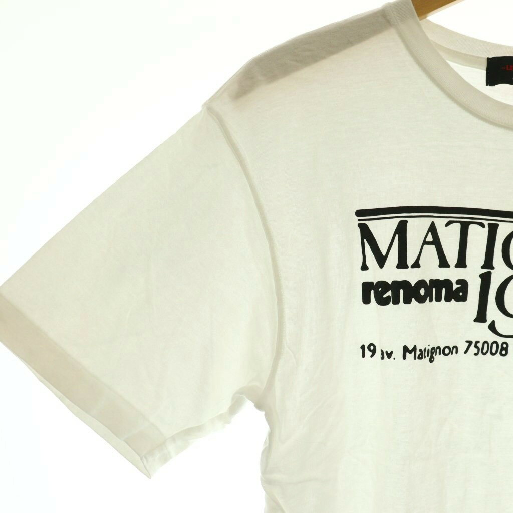 【中古】クチュールドアダム Couture D'Adam × renoma PARIS マティニョン Matingnon 19 Tシャツ カットソー 半袖 Deuxieme Classe取り扱い 38 白 ホワイト /SS ■OS レディース 【ベクトル 古着】 260403 3