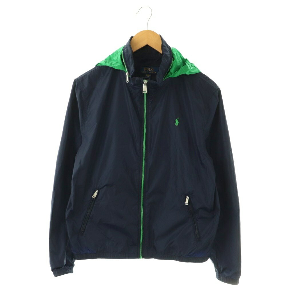 ポロ ラルフローレン POLO RALPH LAUREN COLT WB-OUTERWEAR WINDBREAKER ナイロンブルゾン ジャケット ジップアップ XL ネイビー グリーン /DO ■OS キッズ  260403