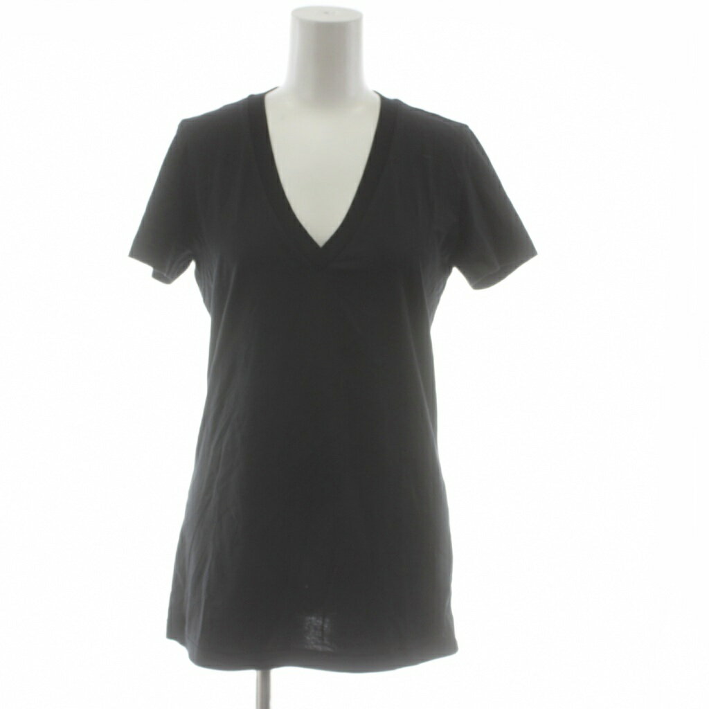 乐天商城 - 【中古】アクネ ストゥディオズ Acne Studios Tシャツ S 黒 ブラック Vネック 半袖 無地 /AZ レディース 【ベクトル 古着】 260408
