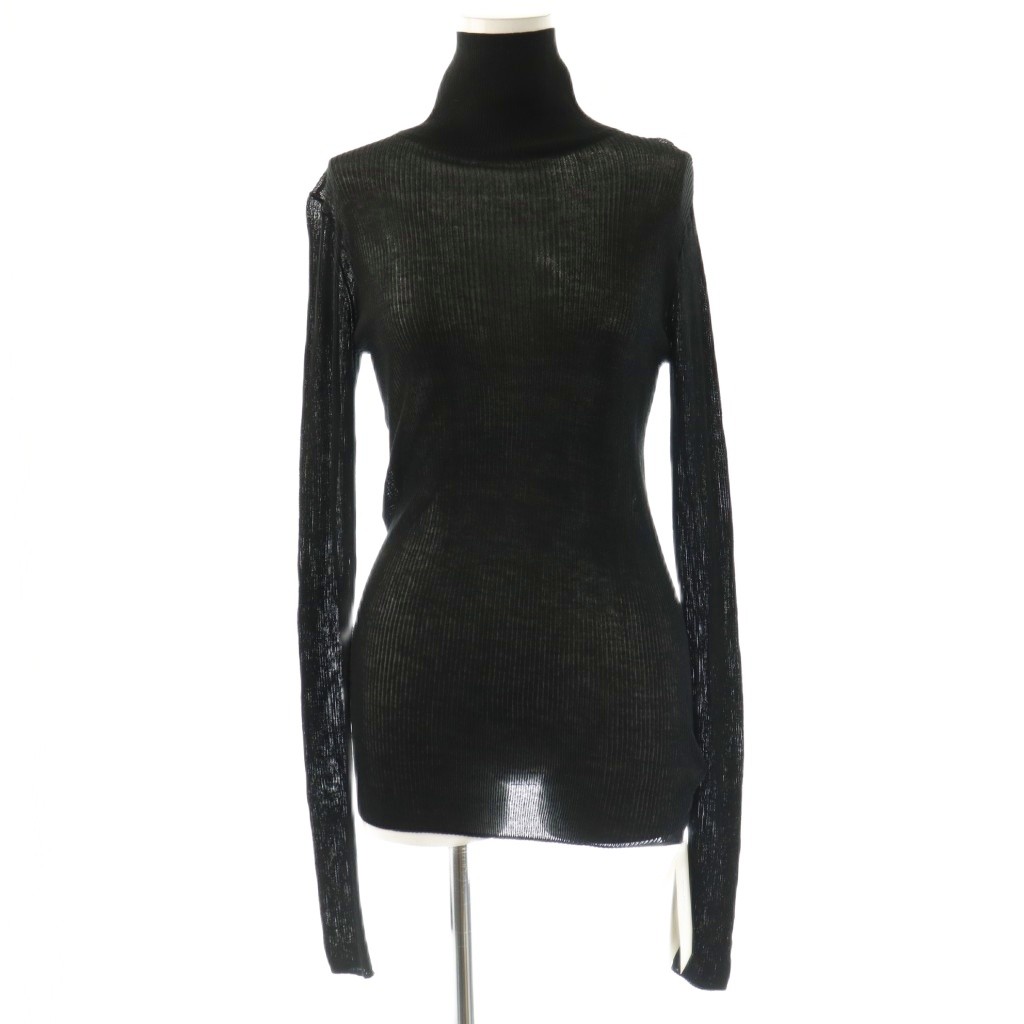 【中古】未使用品 ミラオーウェン Mila Owen シアーハイネックリブニットプルオーバー カットソー 長袖 0 ブラック /HK ■OS レディース 【ベクトル 古着】 260406 auc-vector-20848376 ブランド古着の買取販売ベクトル パッケージ画像