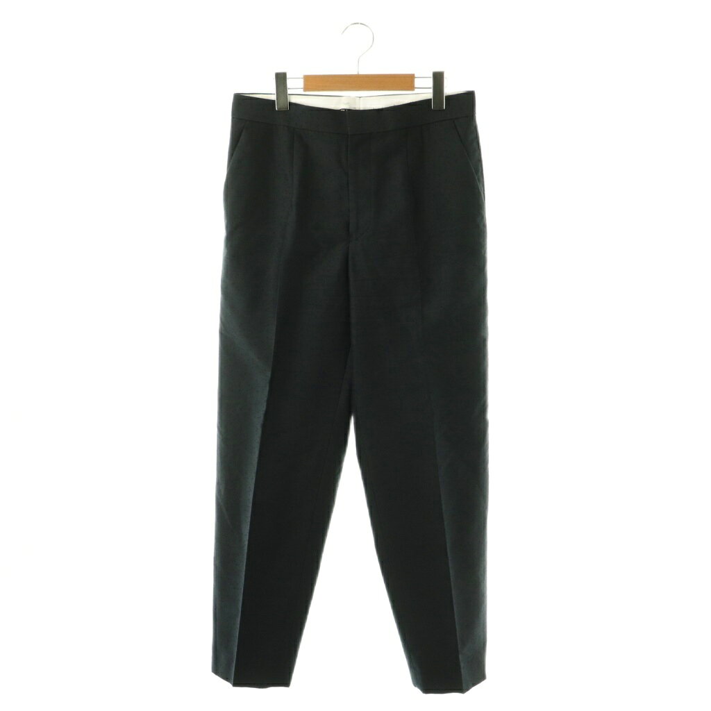 Capri Pants - 【中古】ドゥロワー Drawer カットジャガードパンツ テーパード シルク混 40 ネイビー /CX ■OS ■SH レディース 【ベクトル 古着】 260409