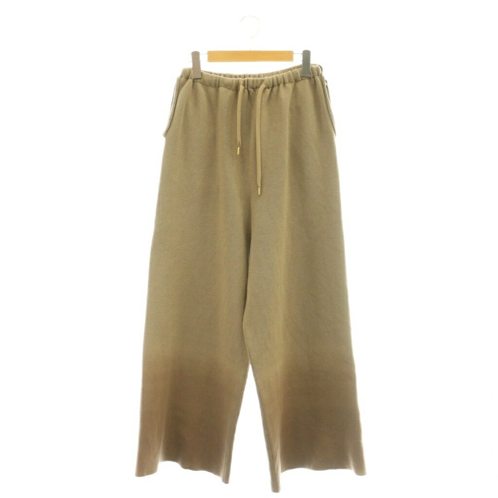 ジェイジェイマーサー J.J.Mercer 25AW GRADATION KNIT PANTS ニットパンツ イージー LAppartement取り扱い 36 ベージュ /DF ■OS レディース  260409