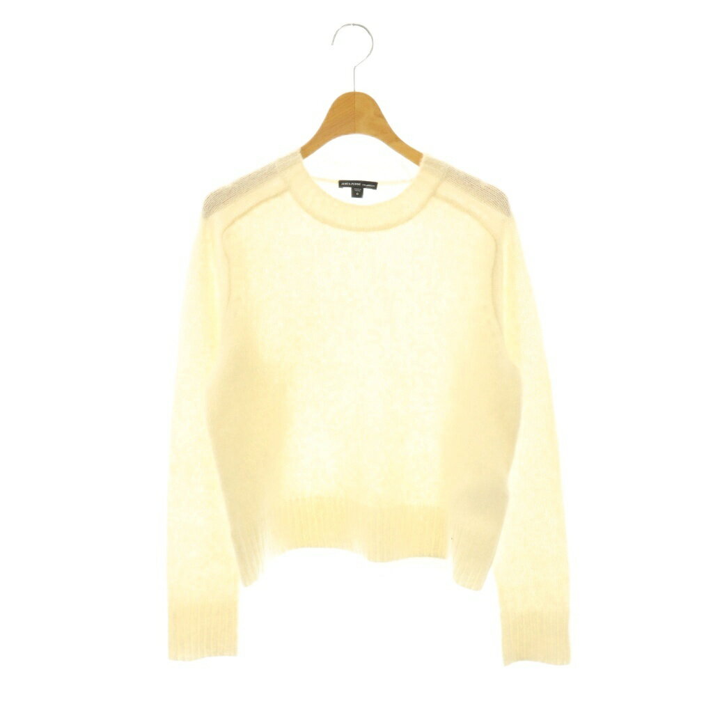Three-Quarter Knit - 【中古】ジェームスパース JAMES PERSE 24AW ウールニット セーター 長袖 0 アイボリー /DO ■OS レディース 【ベクトル 古着】 260406