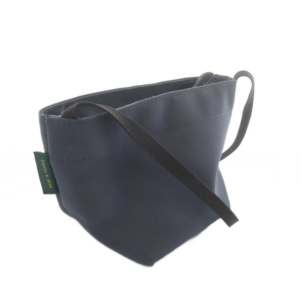 【中古】エルベシャプリエ Herve Chapelier ナイロン舟型 ショルダーバッグS グレ...