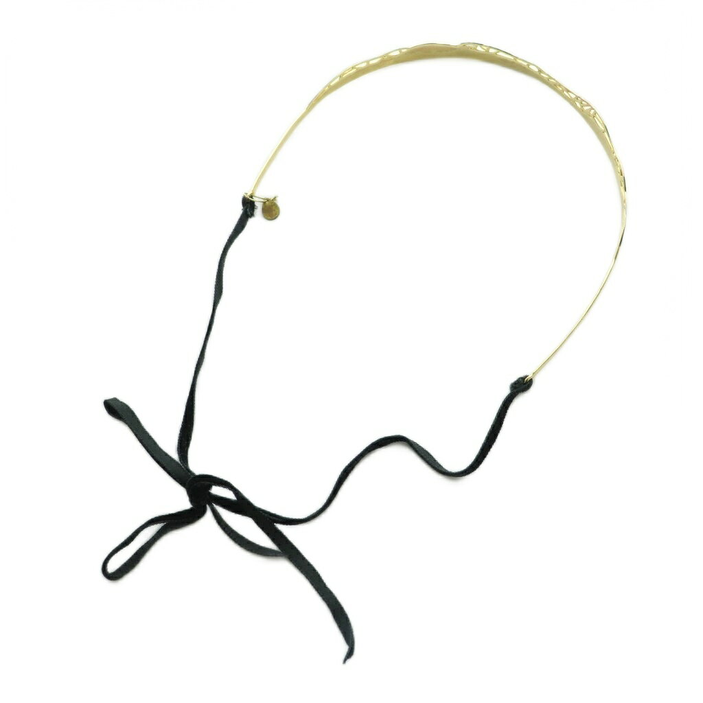 【中古】コレットマルーフ colette malouf リボンカチューシャ ゴールドカラー 黒 ブラック /SS ■OS レディース 【ベクトル 古着】 260409