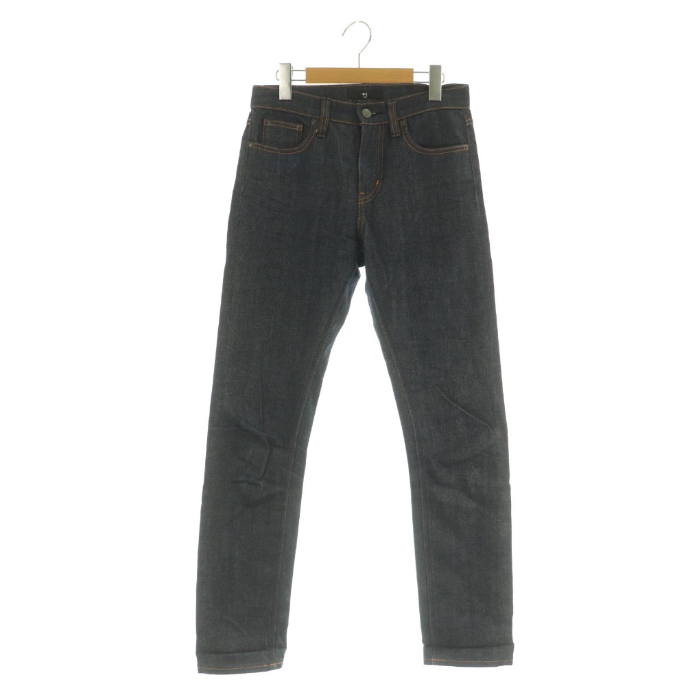 Long Pants - 【中古】プラスジェイ +J セルビッジストレートジーンズ デニムパンツ 24 ネイビー /MY ■OS レディース 【ベクトル 古着】 260413