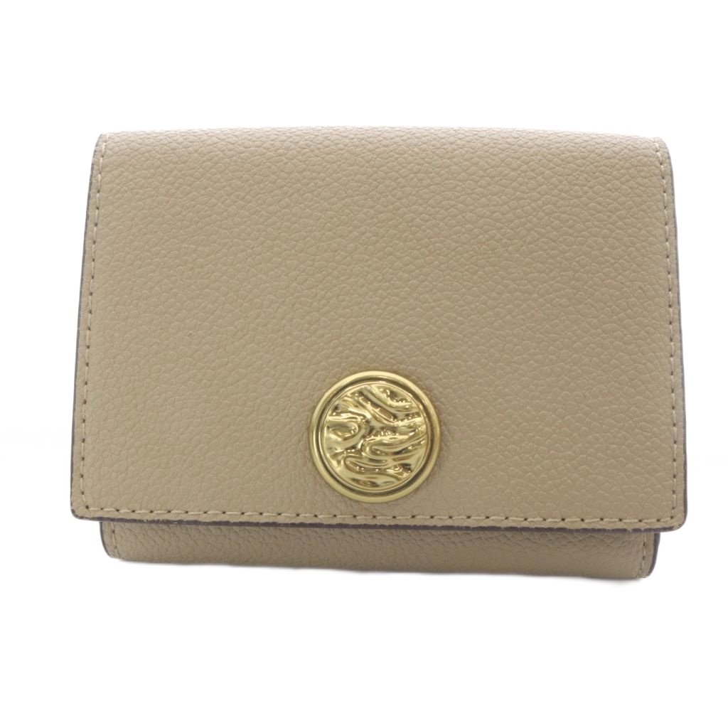 B, C, D, G, J, L, S, T, Z - 【中古】チャールズ&キース CHARLES&KEITH 財布 三つ折り レザー グレージュ /YO22 レディース 【ベクトル 古着】 260420