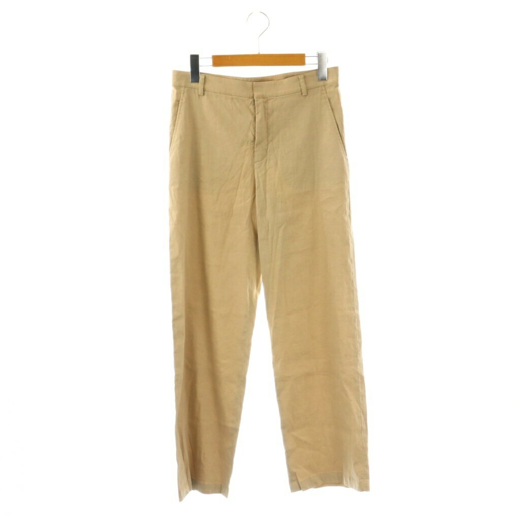 樂天商城 - 【中古】23区 オンワード樫山 vingt-trois リネンパンツ ストレート 36 ベージュ /CX ■OS レディース 【ベクトル 古着】 260416