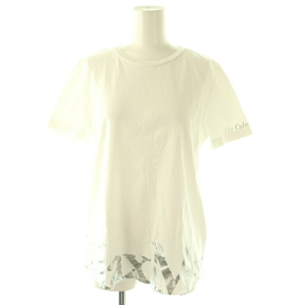 樂天商城 - 【中古】マックスマーラ MAX MARA The Cube ロゴTシャツ カットソー ホワイト /DF ■OS レディース 【ベクトル 古着】 260415