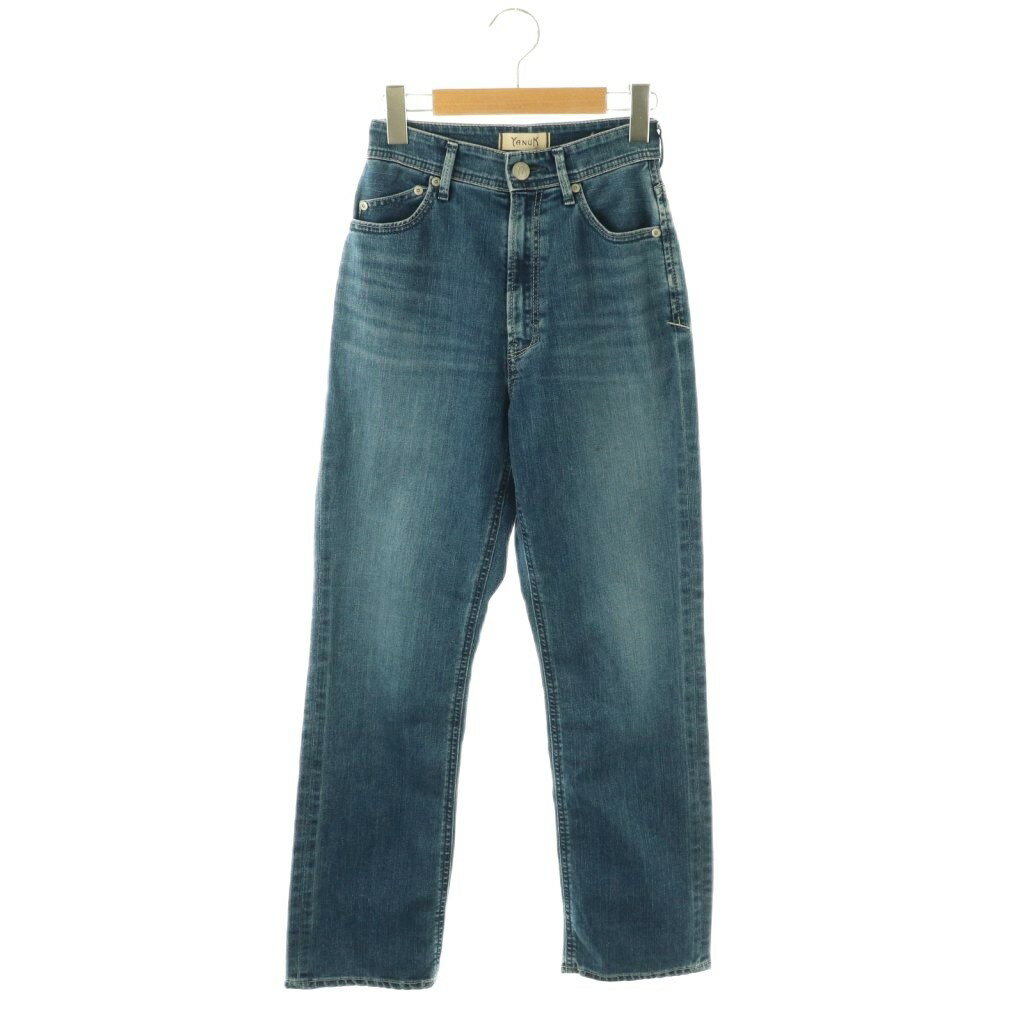 [중고] 야누크 YANUK 25SS IENA 별주 LOUISE 스트레이트 데님 팬츠 청바지 22 블루 / ES ■ OS 레이디스 [벡터 헌옷] 260414