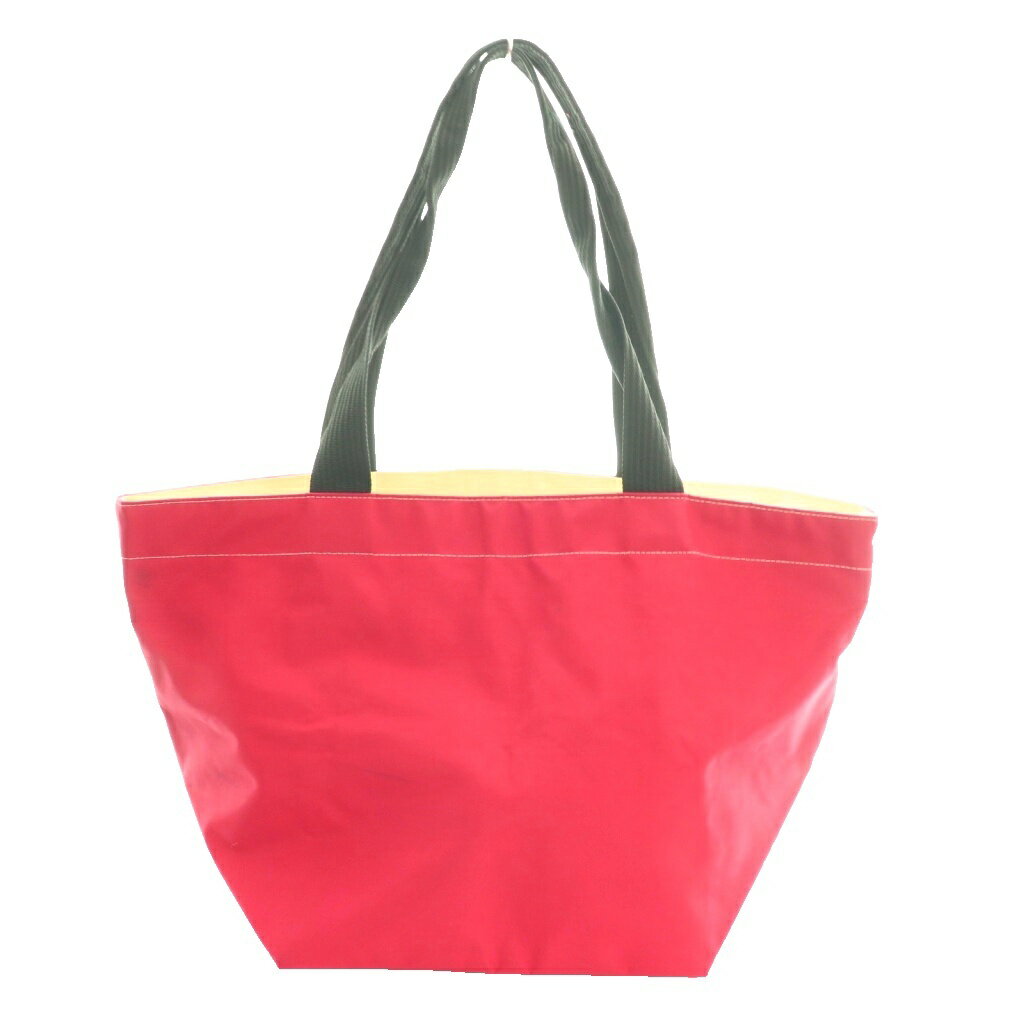 【中古】エルベシャプリエ Herve Chapelier ナイロン舟型トートL バッグ ハンド 赤...