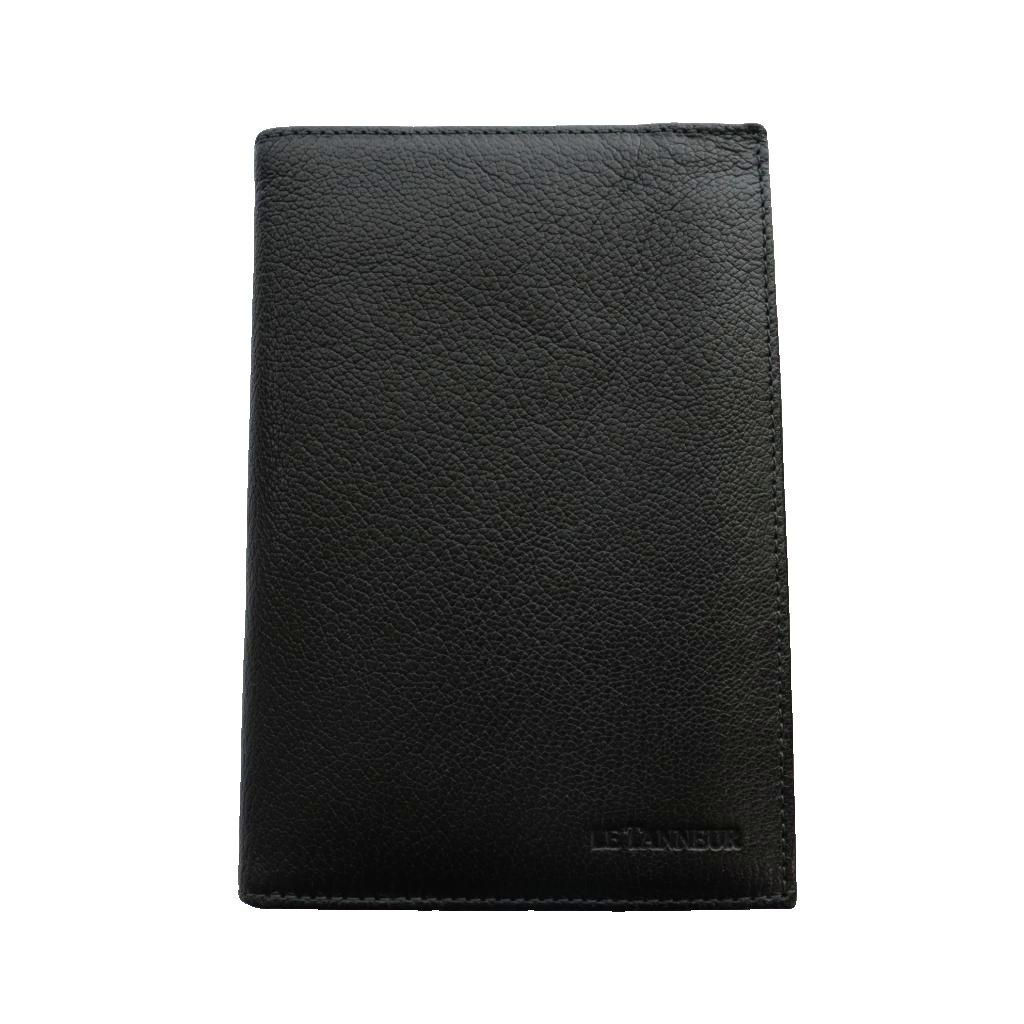 C, L, R, W - 【中古】ルタヌア LE TANNEUR 財布 パスポートケース ホルダー 黒 ブラック /SS ■OS メンズ 【ベクトル 古着】 260418