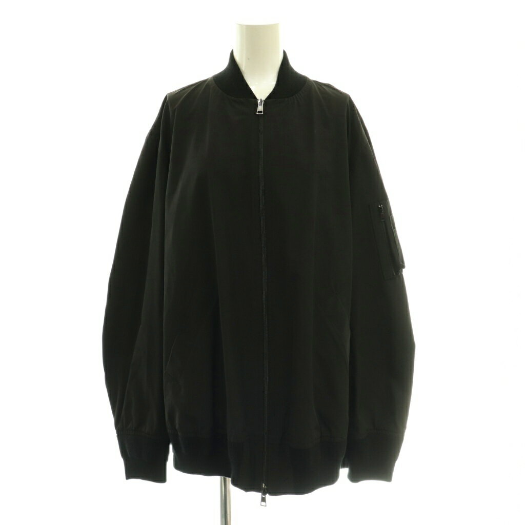 樂天商城 - 【中古】ロベルトコリーナ ROBERTO COLLINA バックタック ジップブルゾン ジャケット L ブラック /CX ■OS レディース 【ベクトル 古着】 260420
