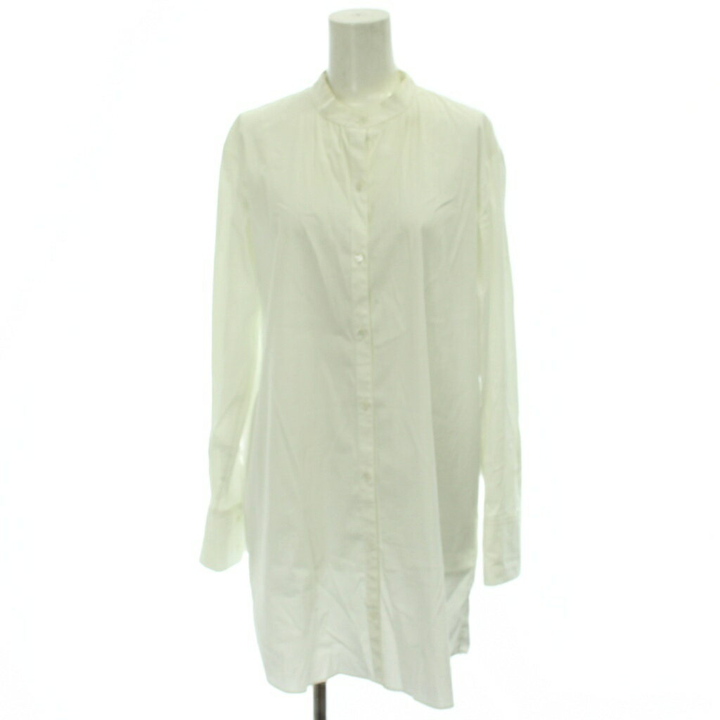 セオリー Theory WEALTH STANDCOLLAR SHIRTS シャツ ブラウス S 白 ホワイト スタンドカラー 長袖 /AG ■OS レディース  260421
