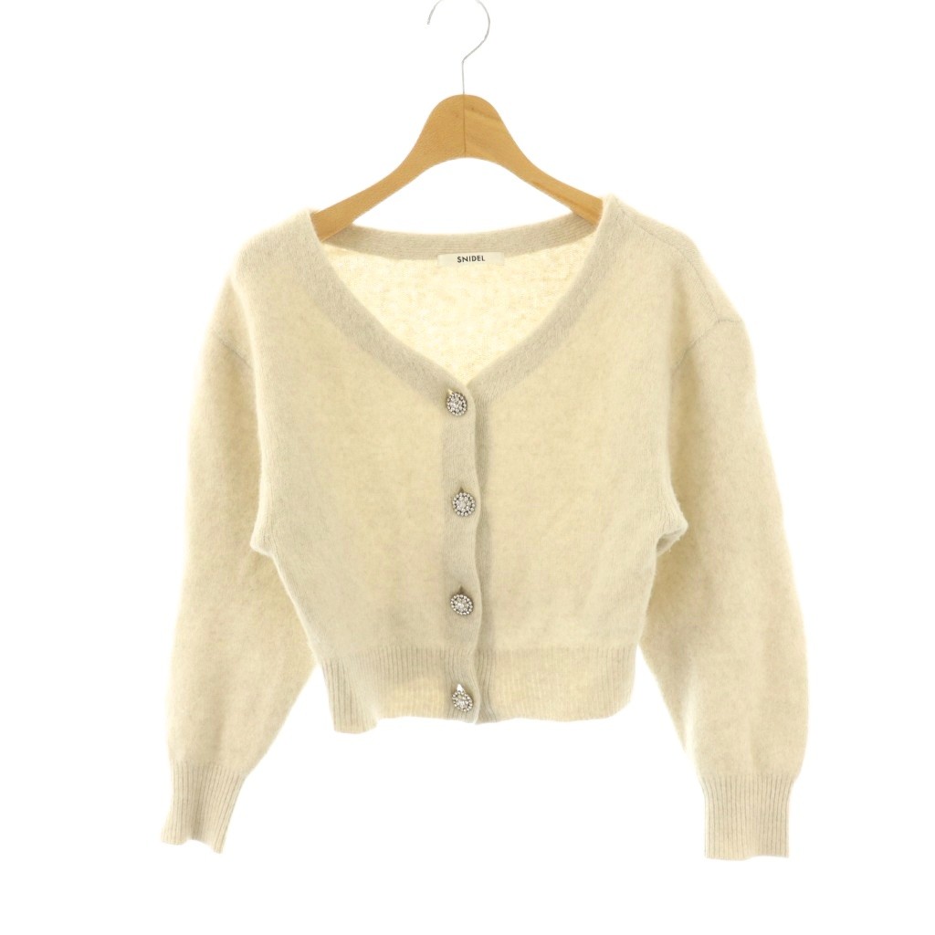 ビジューボタンカーデワンピース♡snidel SNIDEL - スナイデル ウサギオンライン ビジュー ビジューボタン