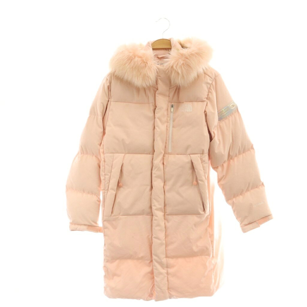 乐天商城 - 【中古】ザノースフェイス THE NORTH FACE NJ1DN51U ダウンファーコート ジップアップ ロング 150 ピンク /HK ■OS キッズ 【ベクトル 古着】 260507
