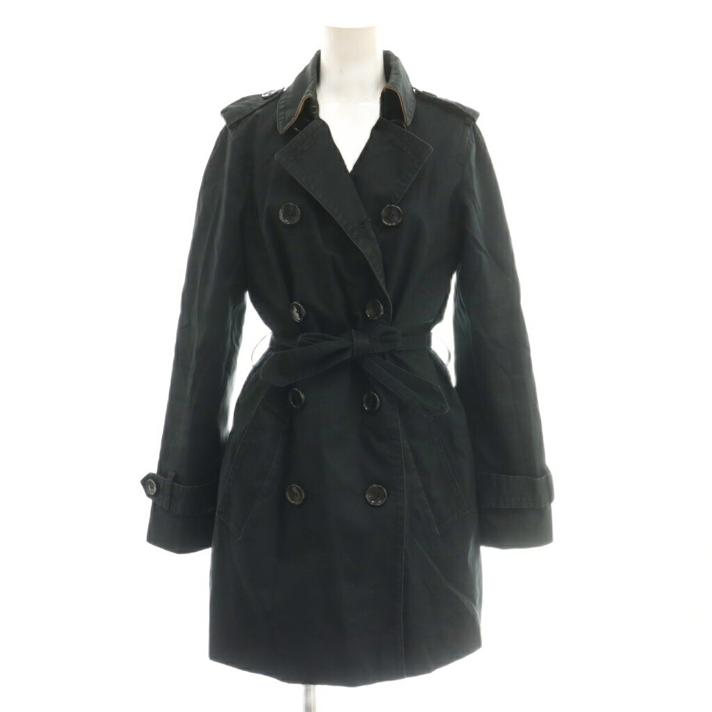 新品・未使用★COACHチェック柄トレンチコート　XS/M　ミディアム丈ベルト付 新品・未使用☆COACHチェック柄トレンチコート XS/M ミディアム丈