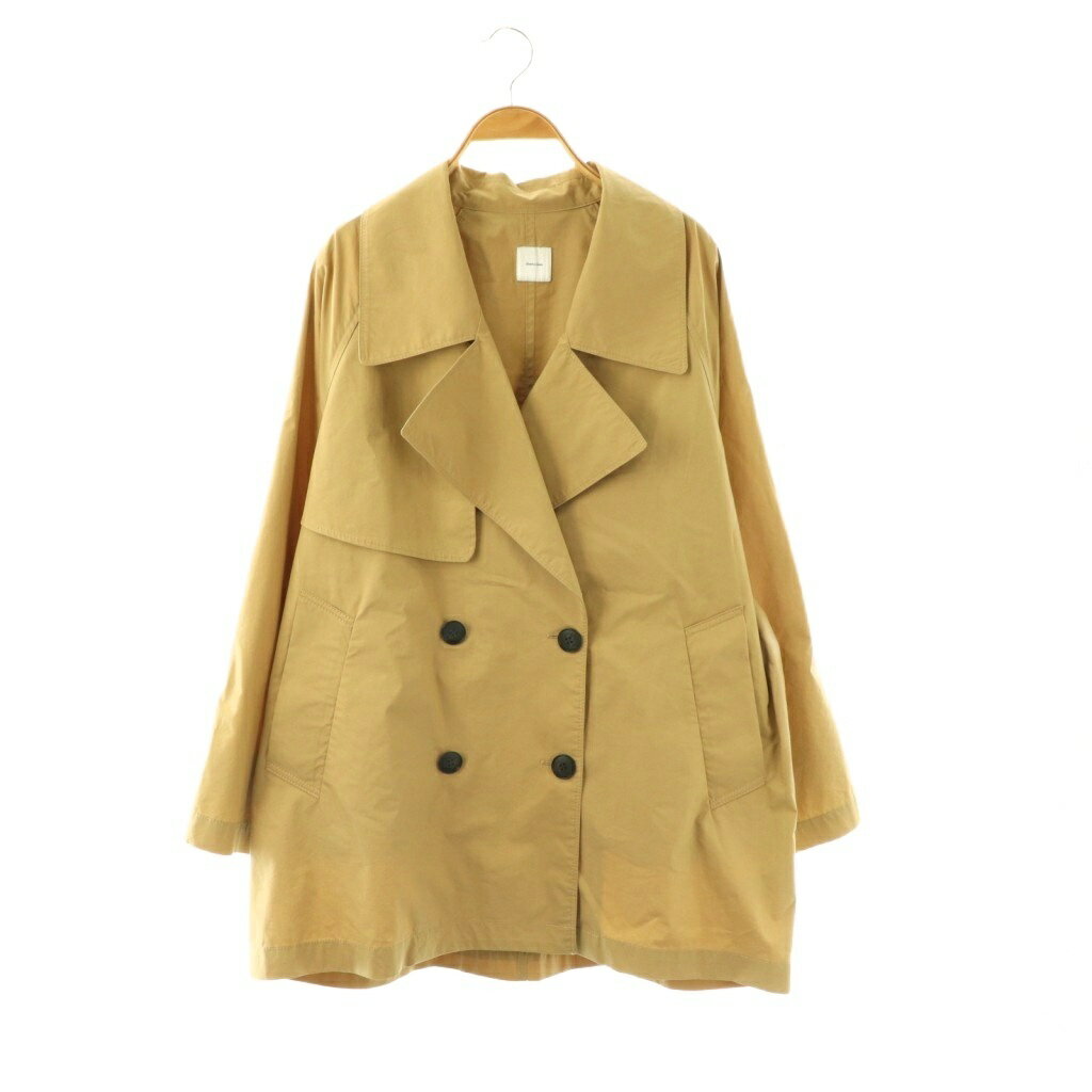 【中古】スピック&スパン Spick&Span 25SS C/Pミドル丈トレンチコート スプリングコート 38 ベージュ /CX ■OS レディース 【ベクトル 古着】 260422