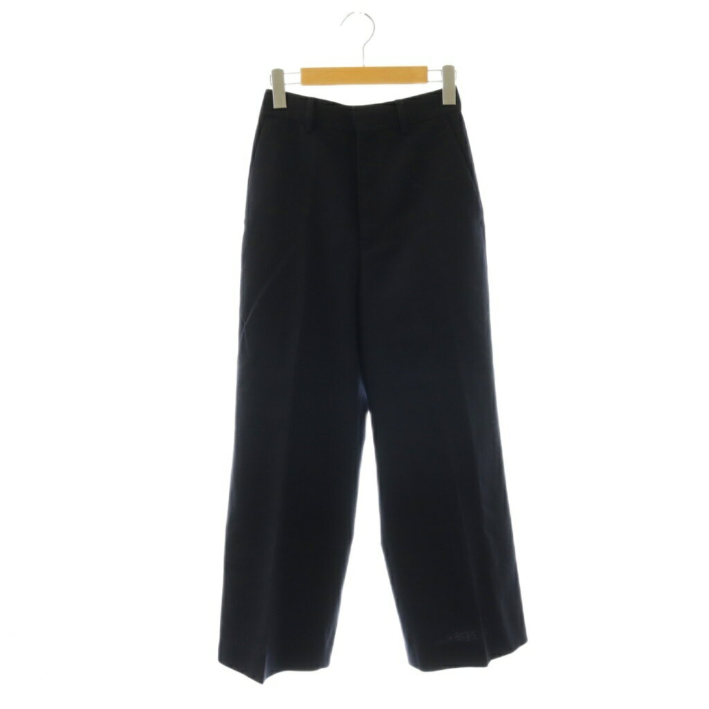 Rakuten - 【中古】マディソンブルー MADISONBLUE HIGH WAIST WIDE SLACKS パンツ ウール XS ブラック 無地 ワイド フルレングス /OK ■OS レディース 【ベクトル 古着】 260422