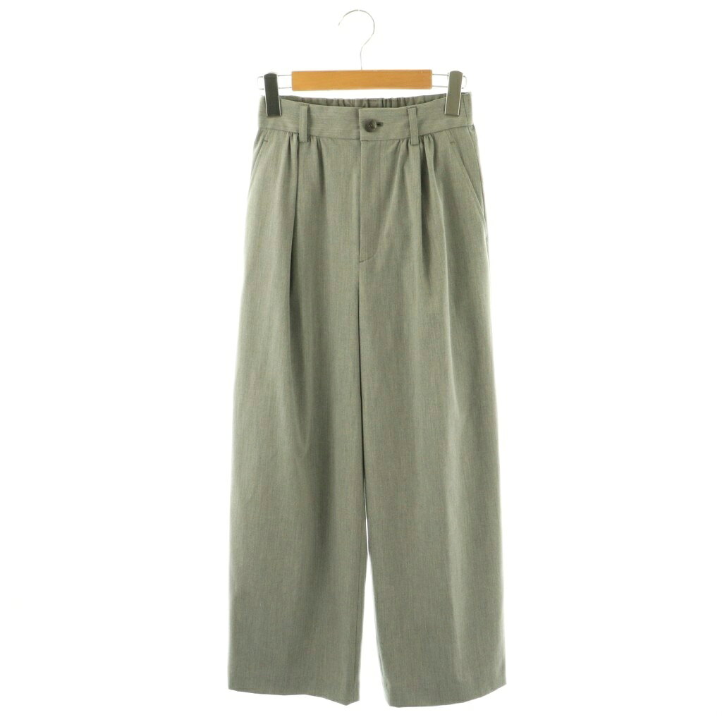 Rakuten - 【中古】23区 オンワード樫山 25SS ライトクロス ワイドパンツ 32 グレー /SY ■OS レディース 【ベクトル 古着】 260422