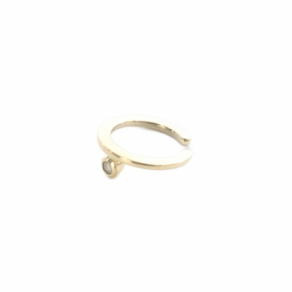 【中古】ヒロタカ Hirotaka Beluga Diamond イヤーカフ 片耳用 K10 ダイヤ0.06ct ゴールド /SR レディース 【ベクトル 古着】 260511