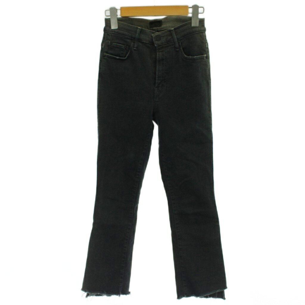 マザー mother ADED BLACK INSIDER CROP デニムパンツ 24 インディゴ クロップド丈 カットオフ 2810600358 /AG ■OS レディース  260428