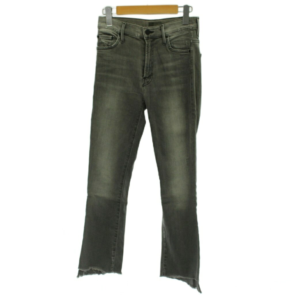 マザー mother INSIDER CROP デニムパンツ 25 灰色 グレー クロップド丈 カットオフ 2810600367 /AG ■OS レディース  260428