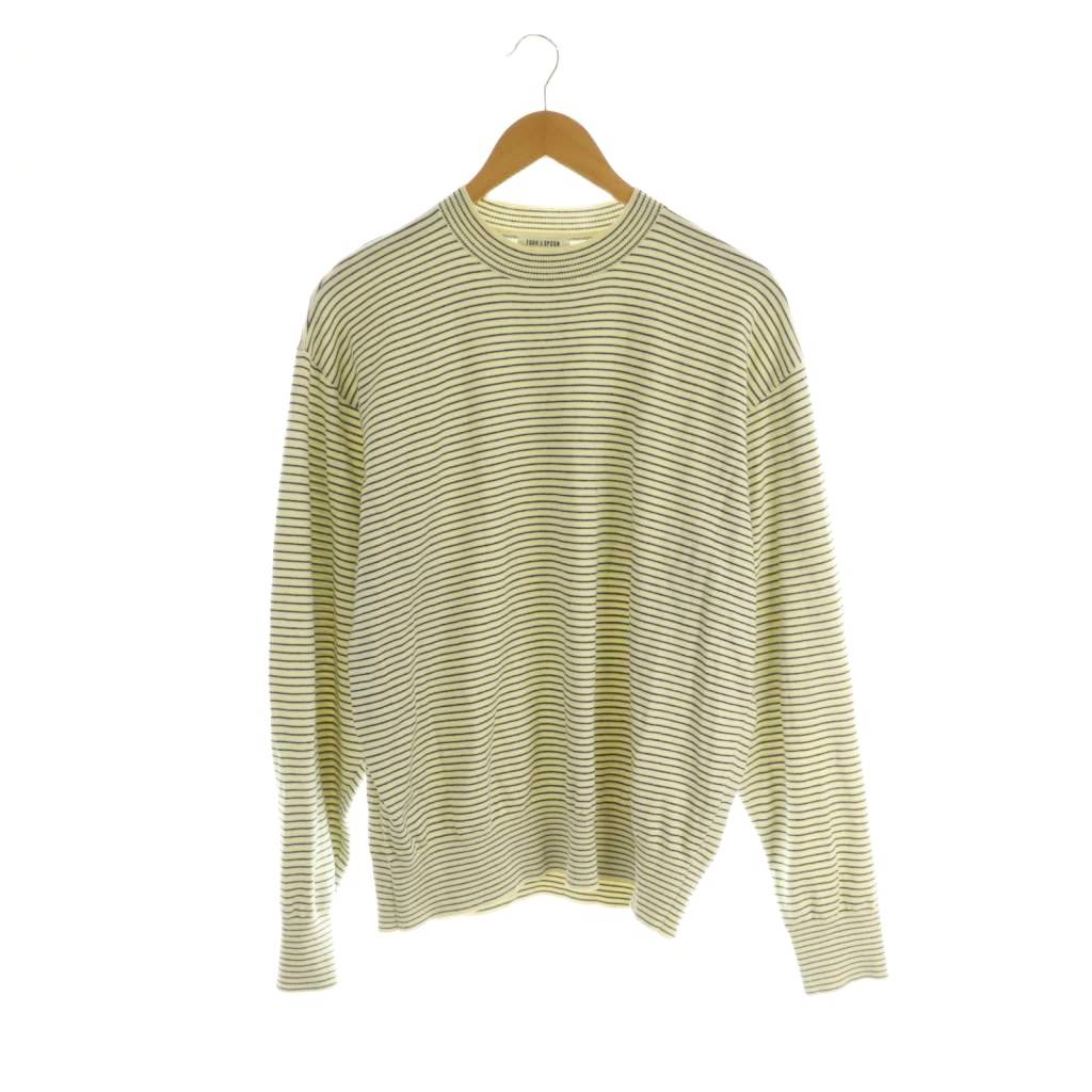 Other - 【中古】フォークアンドスプーン FORK&SPOON 25AW ボーダークルーネックニット カットソー 4 アイボリー 紺 /MI ■OS メンズ 【ベクトル 古着】 260427