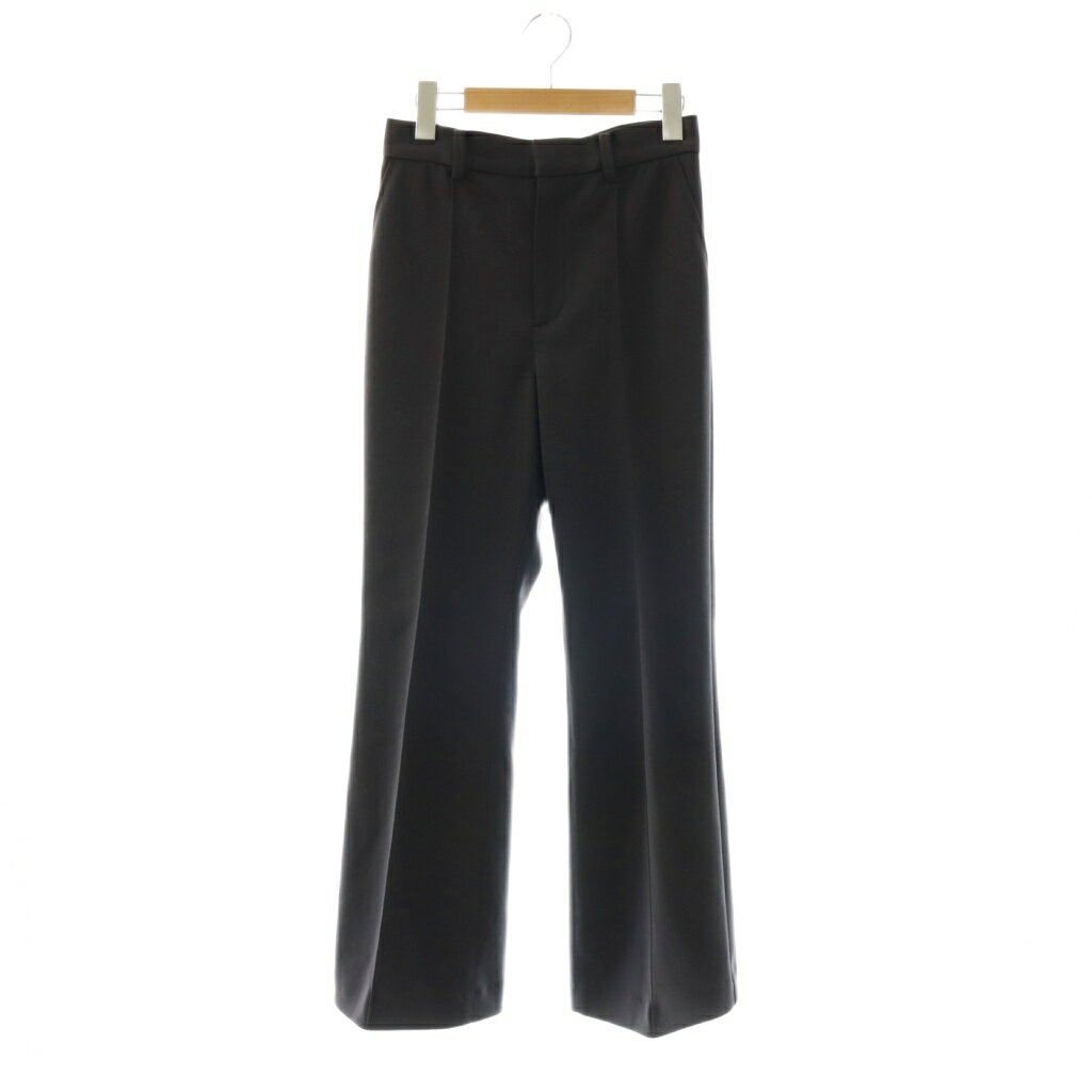 Cropped Pants - 【中古】ルシェルブルー LE CIEL BLEU 25SS Jeresy Flare Leg パンツ フレア 34 チャコール /HK ■OS レディース 【ベクトル 古着】 260423