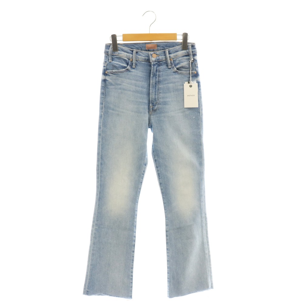 Long Pants - 【中古】未使用品 マザー mother The Hustler Ankle Fray ブーツカットジーンズ デニムパンツ SF ライトブルー /DF ■OS レディース 【ベクトル 古着】 260427
