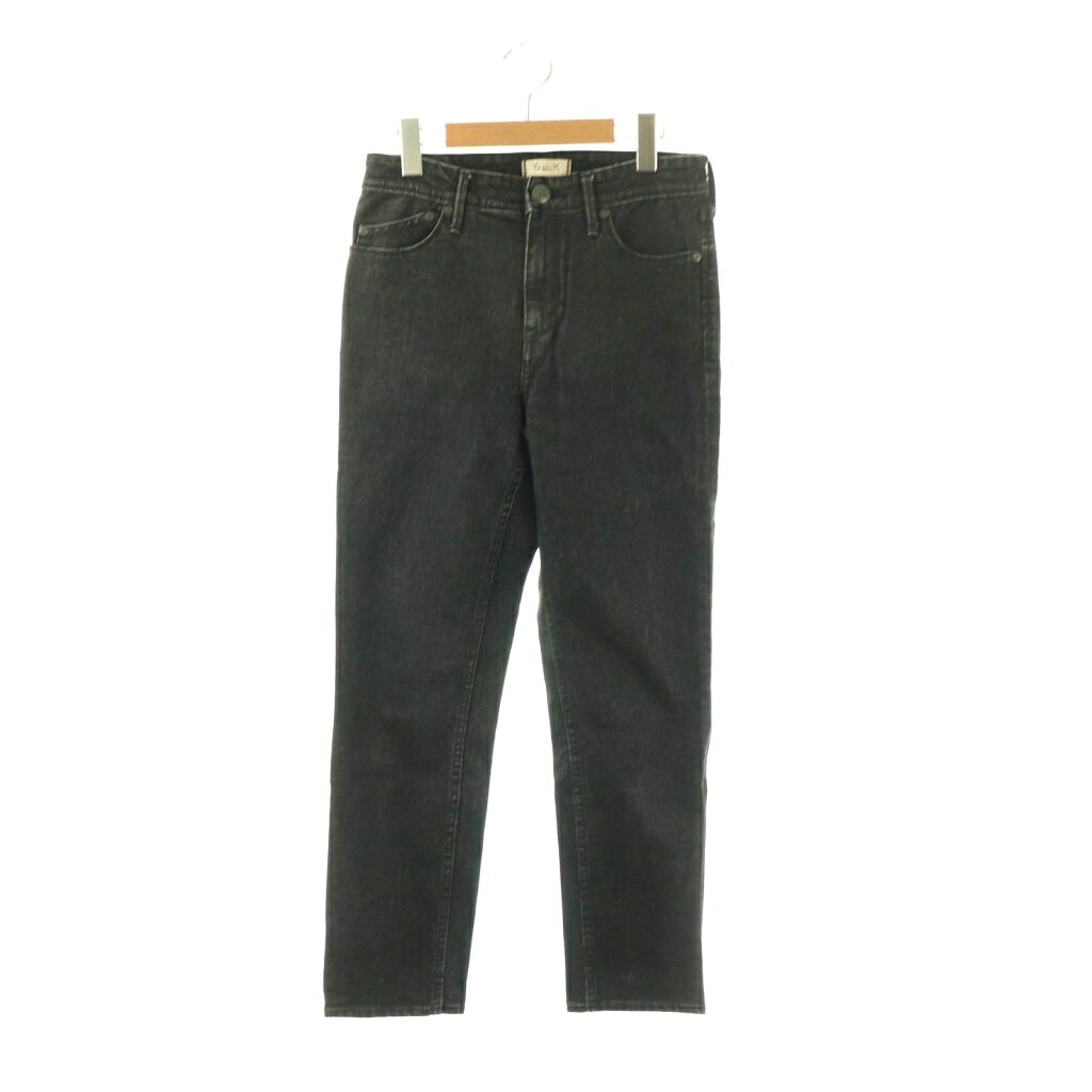 [Used] Yanuk ANNETTE Straight Denim Jeans, Zipper Fly, Size 26, Black /DO ■OS Women's [Vector Used Clothing] 260427
