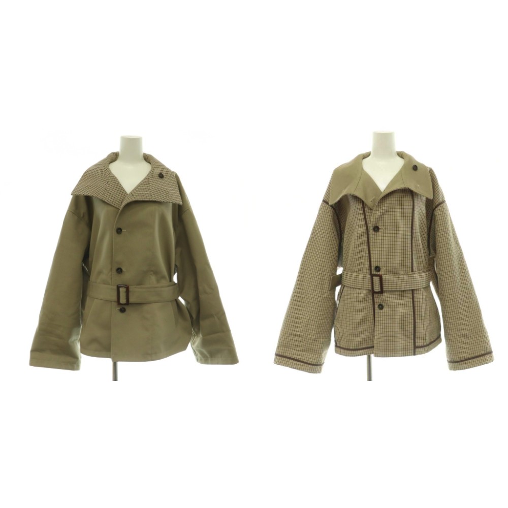 【中古】マディソンブルー MADISONBLUE 26SS SINGLE TRENCH COAT シングルトレンチコート アウター リバーシブル 00 ベージュ MB261-2001 /NR ■OS レディース 【ベクトル 古着】 260506