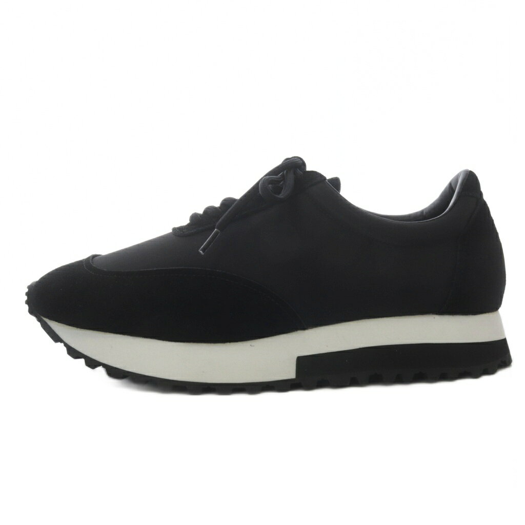 未使用品 トシノスケタケガハラビューティフルシューズ TOSHINOSUKE TAKEGAHARA BEAUTIFUL SHOES OLD RUNNING スニーカー ローカット 25cm ブラック /YO15 ■AD レディース  260507