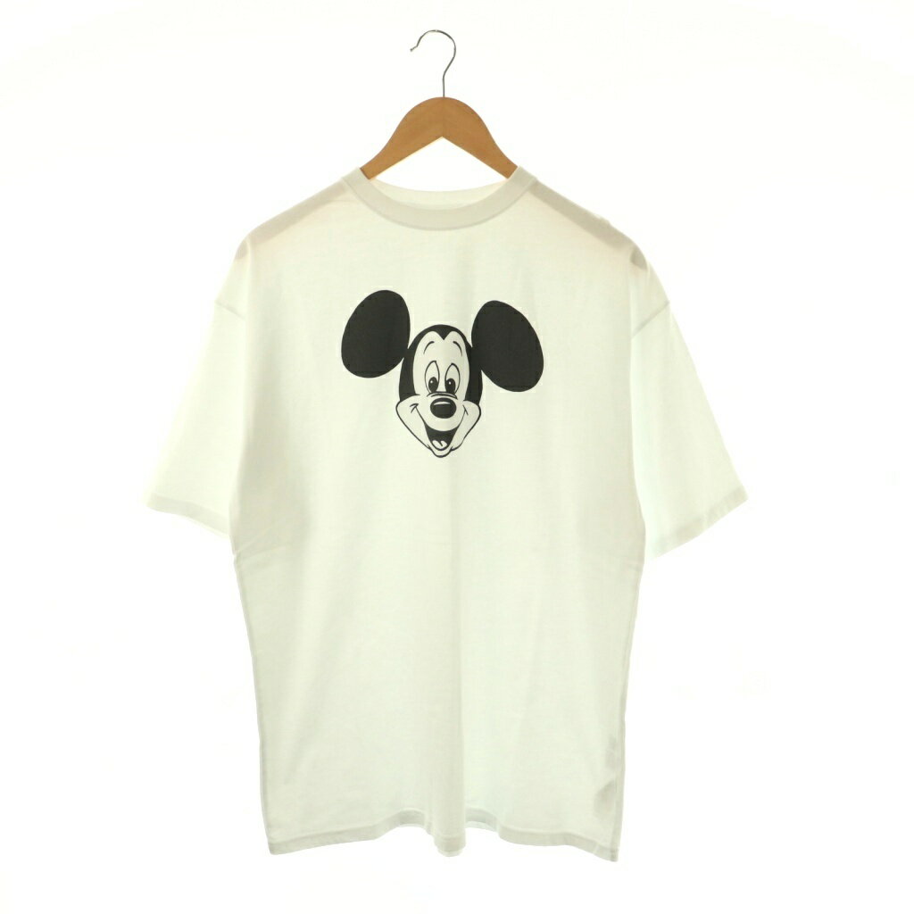 【中古】ダブルシージェイ WCJ Disney ミッキー Tシャツ カットソー 半袖 F ホワイト ブラック /ES ■OS メンズ 【ベクトル 古着】 260508