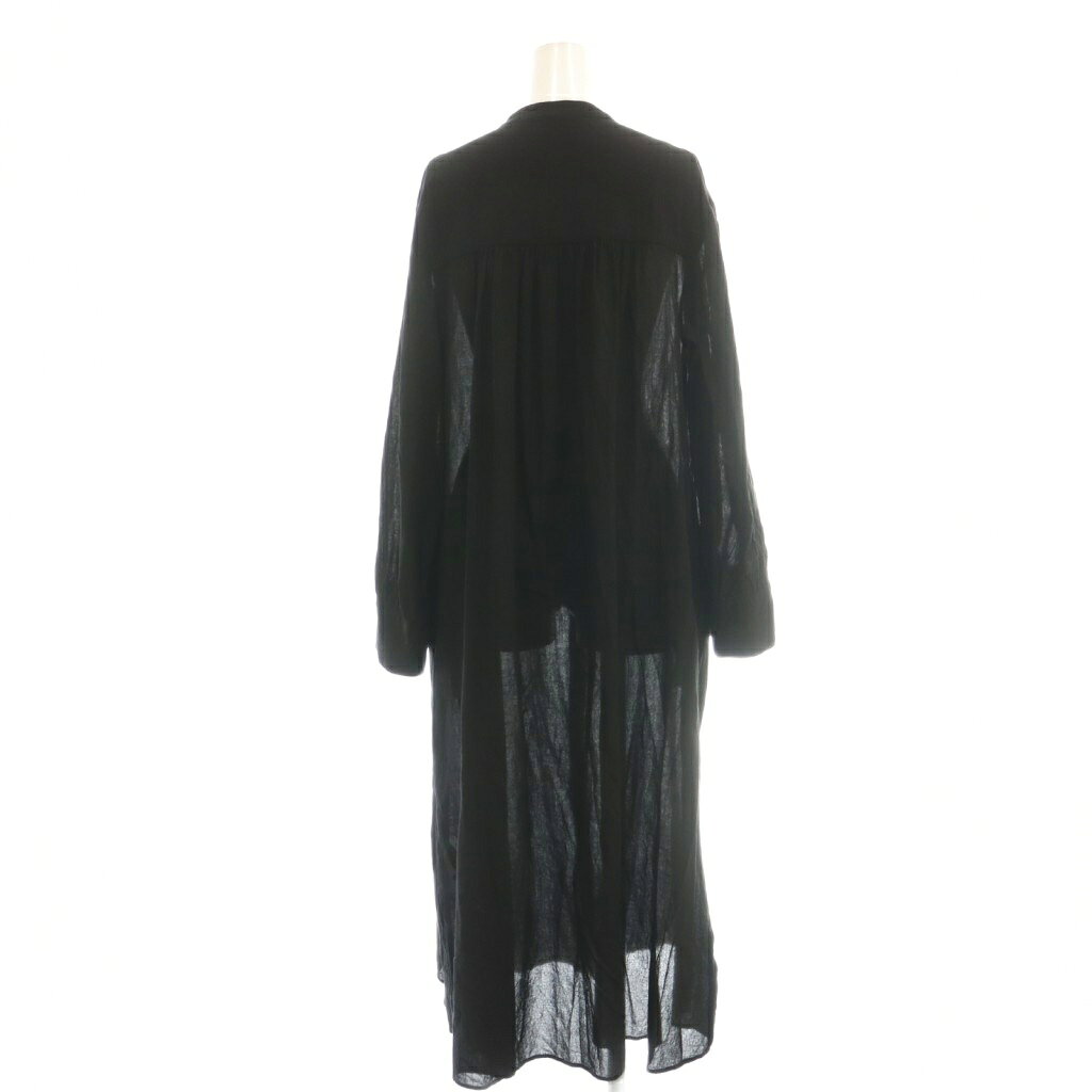 【中古】ミラオーウェン Mila Owen ワイドスリーブギャザーロングシャツワンピース 長袖 F 黒 ブラック /SY ■OS レディース 【ベクトル 古着】 260507 auc-vector-20907001 ブランド古着の買取販売ベクトル サンプル画像2