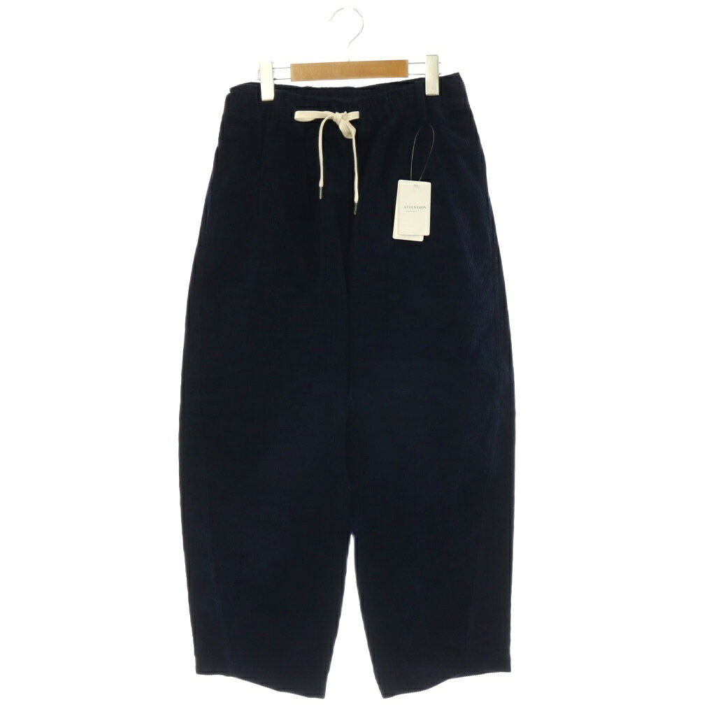 【中古】未使用品 ジャーナルスタンダード JOURNAL STANDARD 25AW Corduroy Barrel イージーパンツ コーデュロイ ワイドテーパード 36 紺 ネイビー 25030400525040 /HS ■OS レディース 【ベクトル 古着】 260512