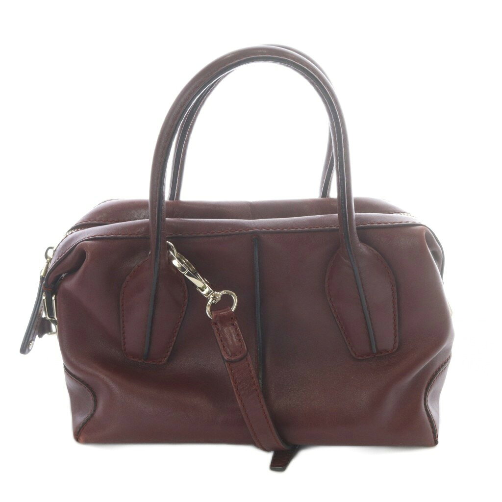 【中古】トッズ TOD'S Dスタイリング 2WAY バッグ ショルダーバッグ ハンドバッグ レザー エンジ /SR レディース 【ベクトル 古着】 260514