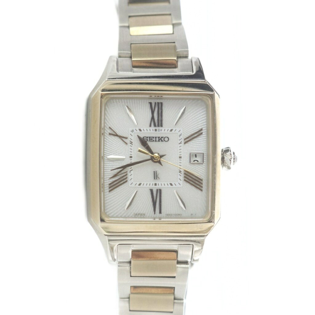 【中古】セイコー SEIKO ルキア 腕時計 3針 ソーラー シルバー色 ゴールド色 1b32-0bb0 /SR レディース 【ベクトル 古着】 260518(2.0)